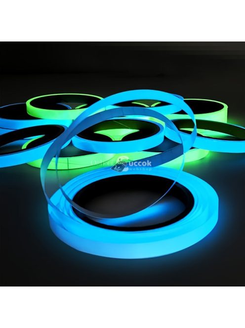 3db - Színes, sötétben világító szalag, öntapadós fluoreszkáló ragasztó