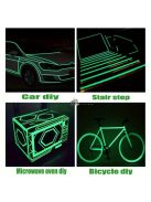 3db - Színes, sötétben világító szalag, öntapadós fluoreszkáló ragasztó