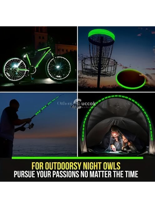 3db - Színes, sötétben világító szalag, öntapadós fluoreszkáló ragasztó