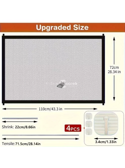 Hordozható hálós kisállat ajtó