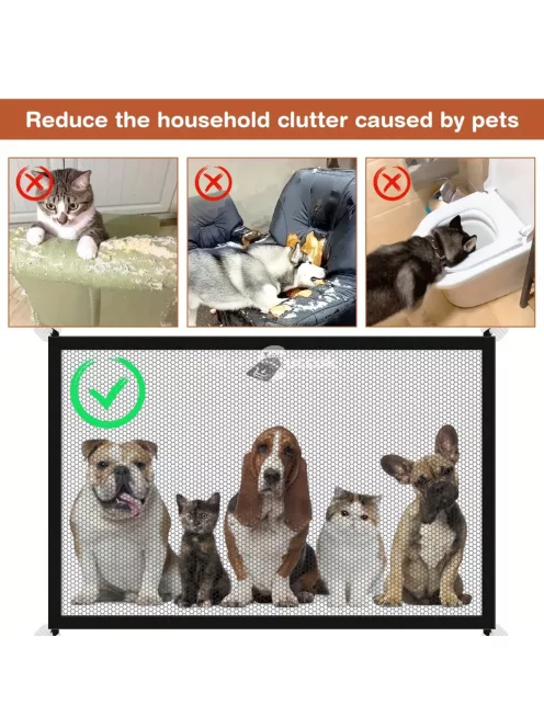 Hordozható hálós kisállat ajtó