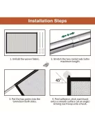 Hordozható hálós kisállat ajtó