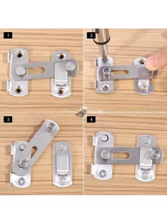 Sokoldalú 180 fokos rozsdamentes acél zár