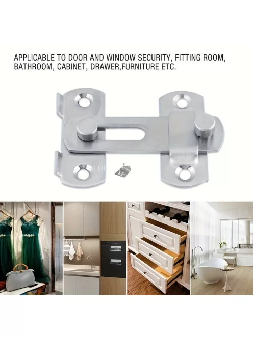 Sokoldalú 180 fokos rozsdamentes acél zár