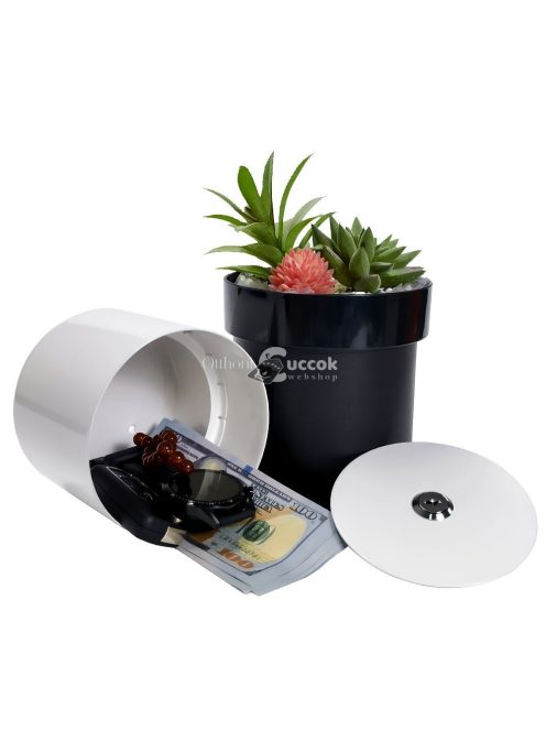 Vízálló virágcserép titkos rekesz