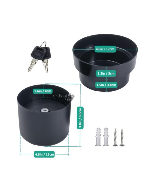 Vízálló virágcserép titkos rekesz