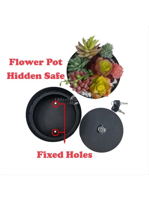Vízálló virágcserép titkos rekesz