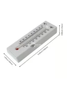 Diszkrét kültéri hőmérő széf