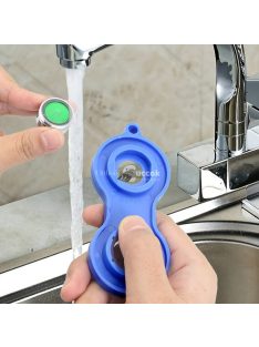 Kék Vízcsap applikátor, szűrő leszedő kulcs