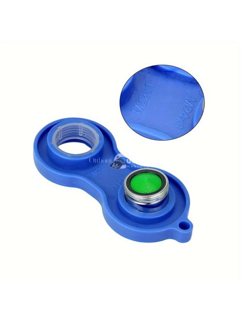 Kék Vízcsap applikátor, szűrő leszedő kulcs