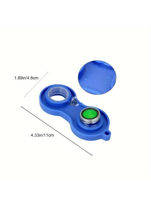 Kék Vízcsap applikátor, szűrő leszedő kulcs