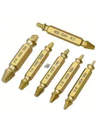 6db aranyozott titán sérült csavar kihúzó készlet