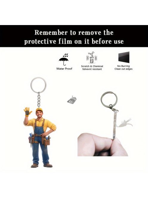 1db Akril Javító Kulcstartó