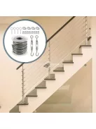 PVC Bevonatú Rozsdamentes Acél Nagy Teherbírású Kábelkötél Kerti Huzal