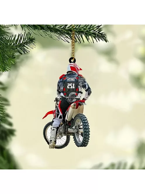 Motorkerékpáros dísz