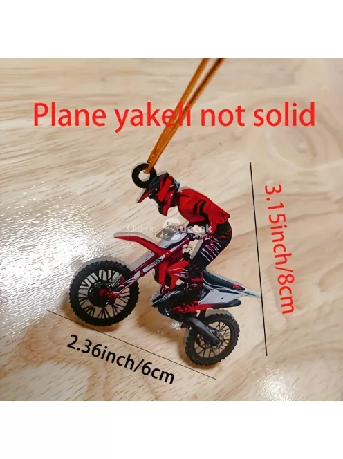 Motorkerékpáros dísz