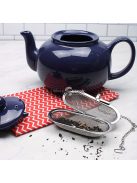 304-es rozsdamentes acélból készült teafőző extra finom hálós szűrővel a laza levelű teához és fűszerekhez, tökéletes fekete teához, rooiboshoz és egyebekhez