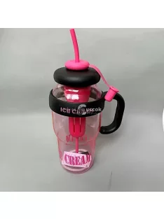   Nagy kapacitású 1200 ml-es műanyag sport vizespalack fogantyúval és szívószállal