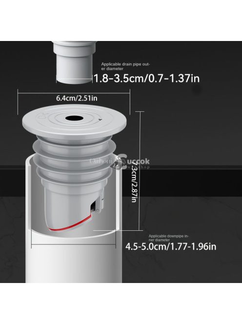 Szilikon Tömítőgyűrű Lefolyóhoz