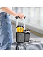 Hordozható pohárszervező bőröndhöz