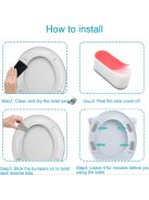 4db WC-ülőke esés tompító szilikon