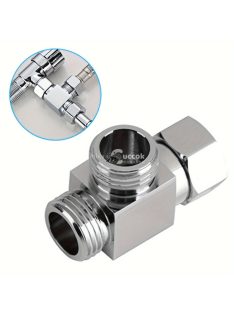 1 db sárgaréz, 4-utas zuhanyátirányító szelepes csap