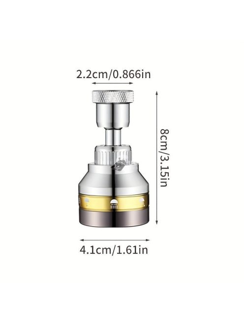 360 fokban forgatható konyhai csaptelep szűrő