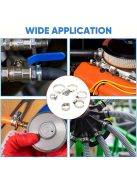 120 darabos rozsdamentes acél tömlőbilincs készlet