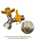 Sárgaréz 1/2 Hüvelykes Y Adagolószelep