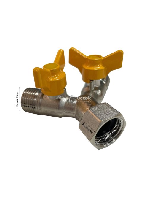 Sárgaréz 1/2 Hüvelykes Y Adagolószelep