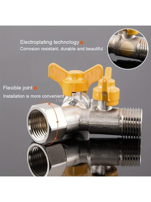 Sárgaréz 1/2 Hüvelykes Y Adagolószelep