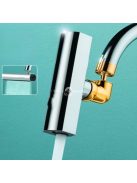 4-sebességes állítható konyhai csaptelep 360°-ban forgatható porlasztóval és kiterjesztett fröccsenésgátló kifolyóval