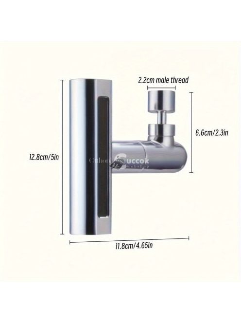 4-sebességes állítható konyhai csaptelep 360°-ban forgatható porlasztóval és kiterjesztett fröccsenésgátló kifolyóval
