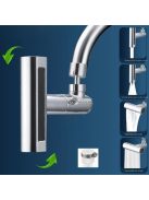 4-sebességes állítható konyhai csaptelep 360°-ban forgatható porlasztóval és kiterjesztett fröccsenésgátló kifolyóval