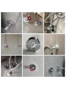 3db Magas És Vastag Osztott Típusú Zuhany Dekorációs Huzat