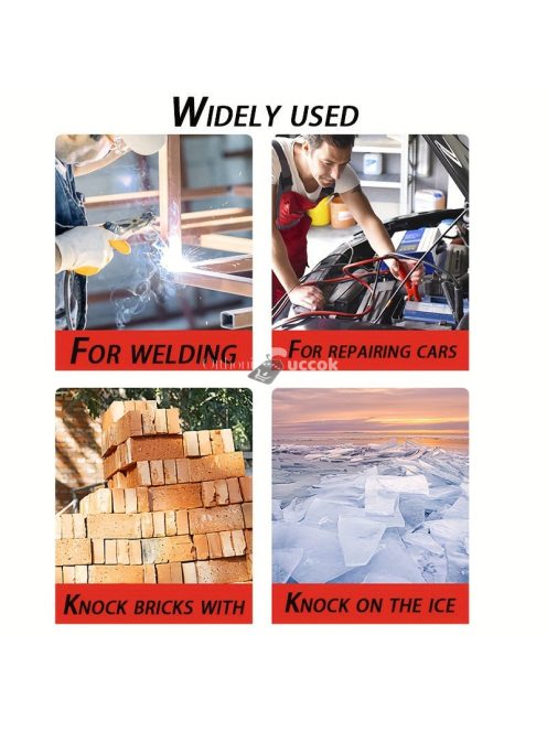 Ipari minőségű hegesztővéső kalapács rugós nyéllel és 20.32cm-es drótfogóval