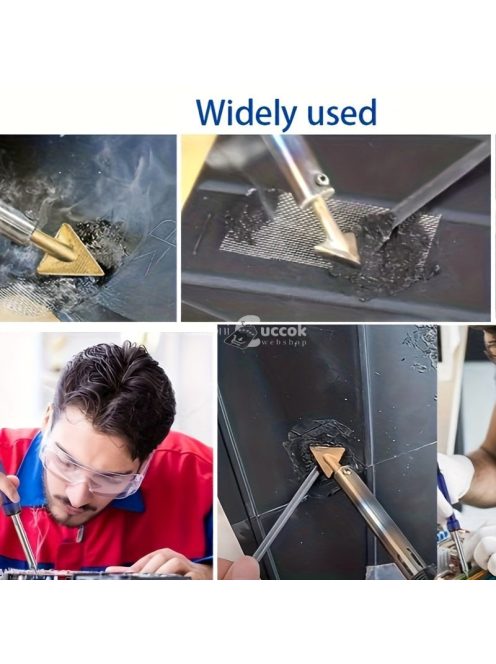 Professzionális műanyag hegesztő készlet 60 pálcával és 3 fúvókaheggyel, fém és műanyag anyaghoz