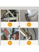 10 db rozsdamentes acél tömlőbilincs készlet