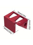 Alumíniumötvözet Középső Vonalzó, 45/90 Fokos Többfunkciós Jelölőmérő