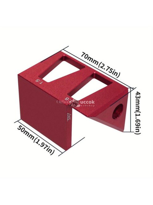 Alumíniumötvözet Középső Vonalzó, 45/90 Fokos Többfunkciós Jelölőmérő