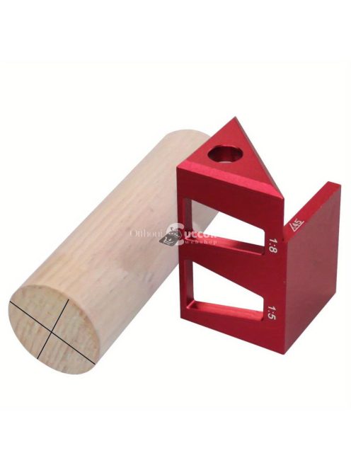 Alumíniumötvözet Középső Vonalzó, 45/90 Fokos Többfunkciós Jelölőmérő