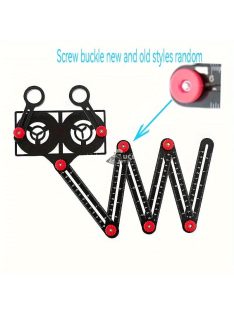   Shawty Multi Angle Mérővonalzó, Alumínium Ötvözet Teljes Fém Nyitó Lokátor