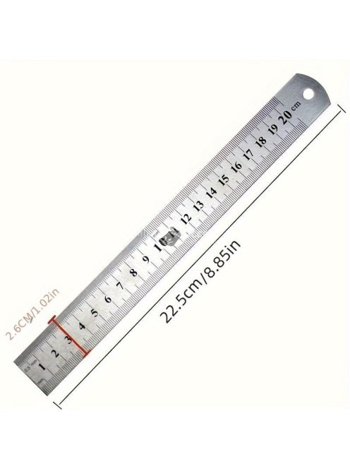 1db szénacél vonalzó határoló blokk