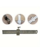 1db szénacél vonalzó határoló blokk