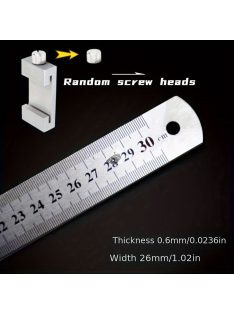 1db szénacél vonalzó határoló blokk