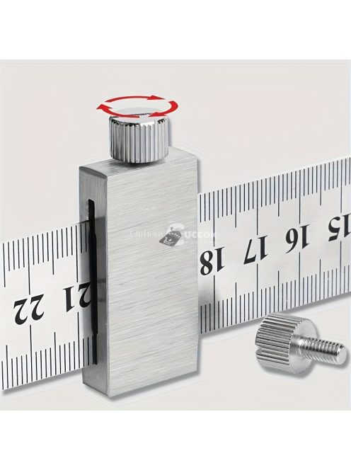 1db szénacél vonalzó határoló blokk