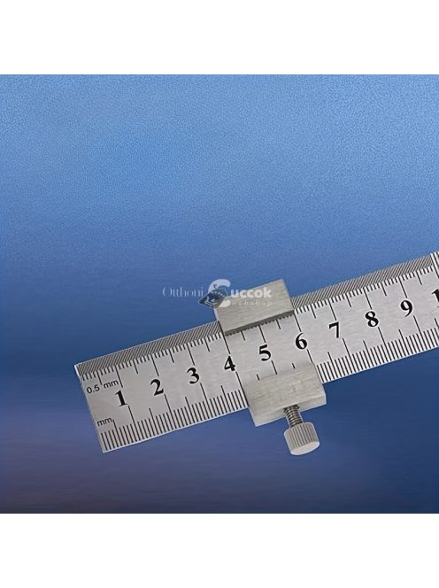 1db szénacél vonalzó határoló blokk