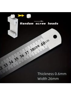 1db szénacél vonalzó határoló blokk