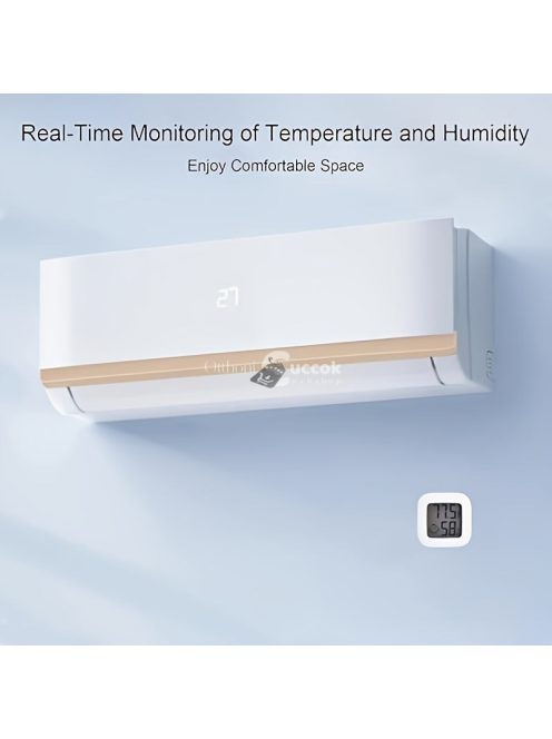 Mosolyfigurás mini LCD-kijelzős digitális hőmérő