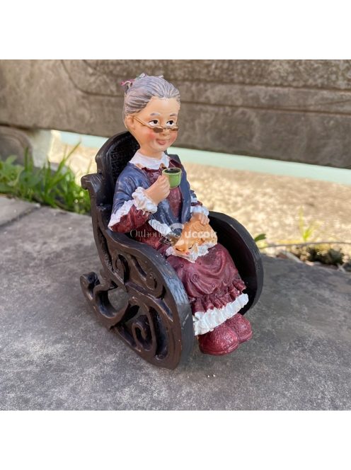 Idős Pár Figura Dekor